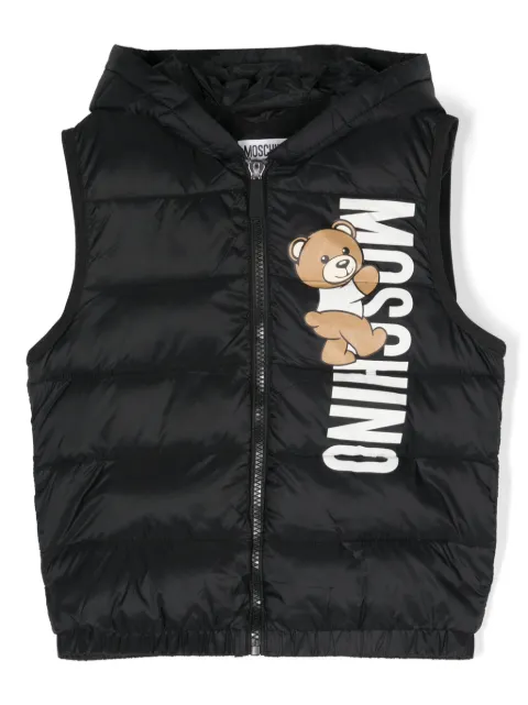 Moschino Kids Teddy Bear quilted gilet