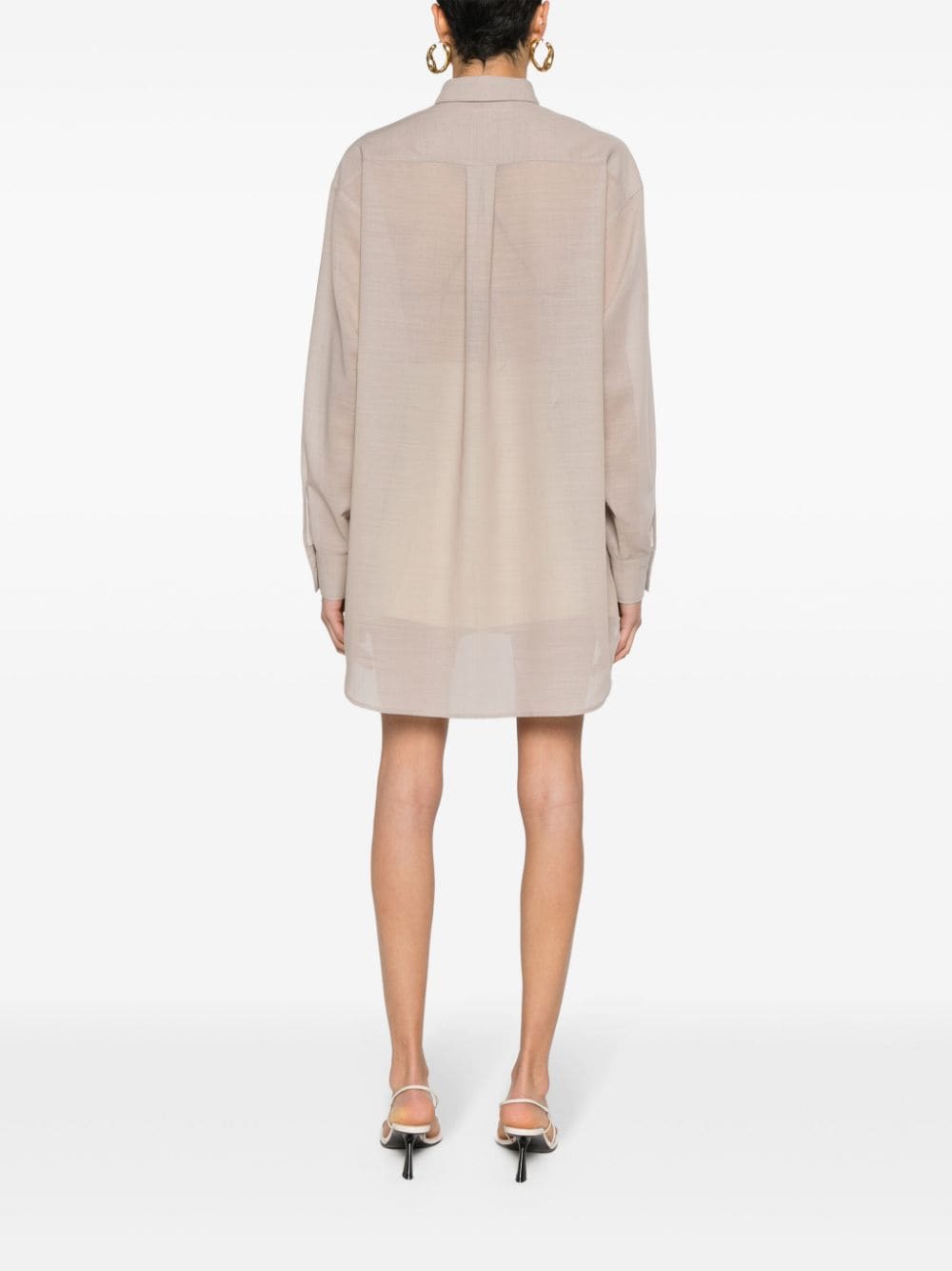 Shop Philosophy Di Lorenzo Serafini Long-sleeve Shirt In Grey