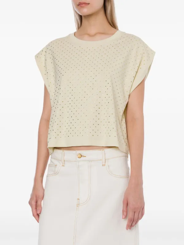 Tシャツ・カットソー PHILOSOPHY DI LORENZO SERAFINI RIBBED STRETCH KNIT Philosophy Di Lorenzo Serafini Ribbed Stretch Knit Top