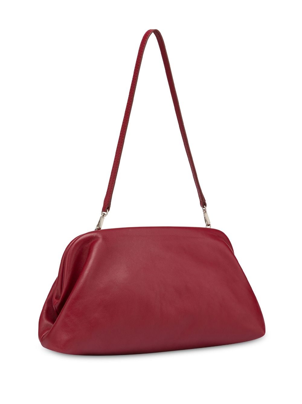 Shop Philosophy Di Lorenzo Serafini Lauren Leather Clutch Bag In Red