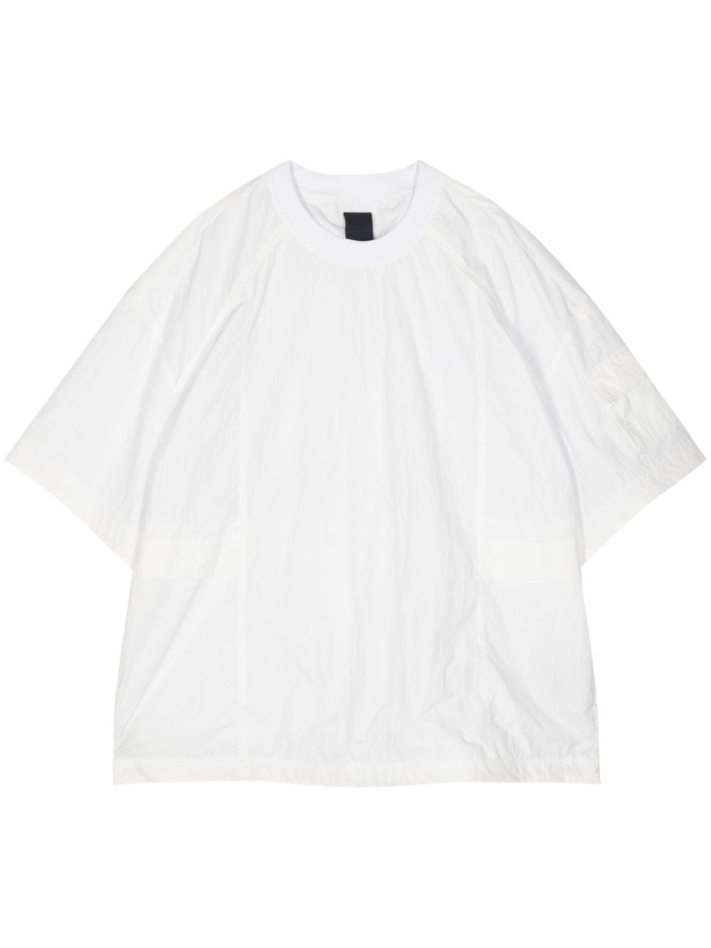 Juunj Logo-embroidered Panelled T-shirt In White