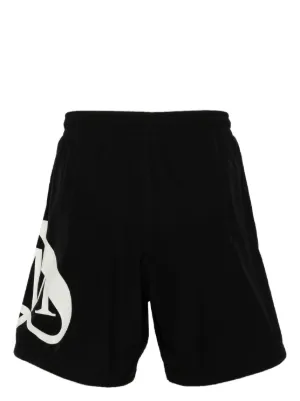 水着 Alexander Mcqueen Abstract Print Swim Shorts With Logo c803c465516c151b9367e95758d576