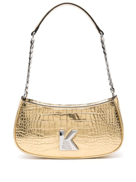 Karl Lagerfeld K Kameo metallic shoulder bag WOMEN