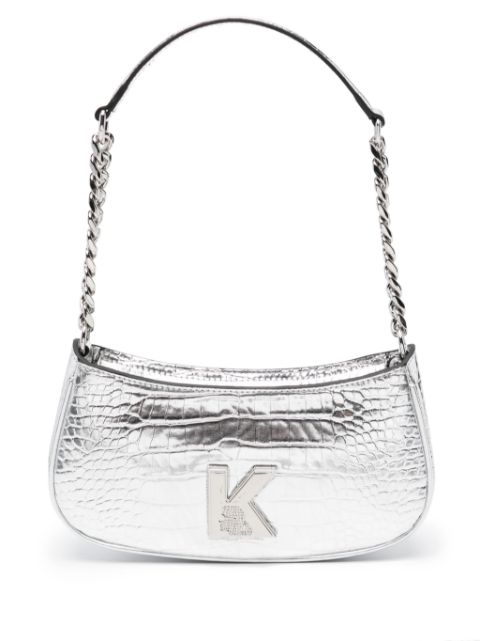 Karl Lagerfeld K Kameo metallic shoulder bag WOMEN