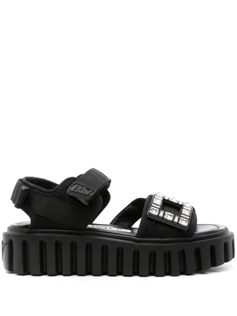 Roger Vivier sandalias con hebilla de cristal