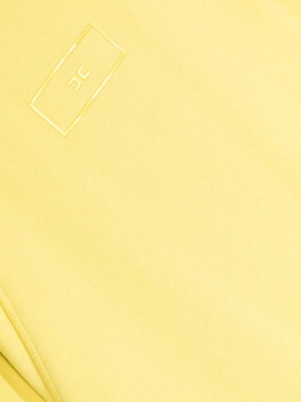 Shop Elisabetta Franchi La Mia Bambina Logo-appliqué Jersey Dress In Yellow