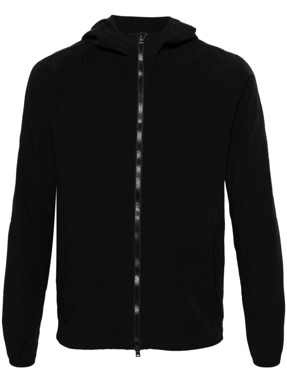 Shop Herno Hooded Water-repellent Jacket In Black