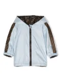 Fendi Kids reversible hooded rain jacket - Blue