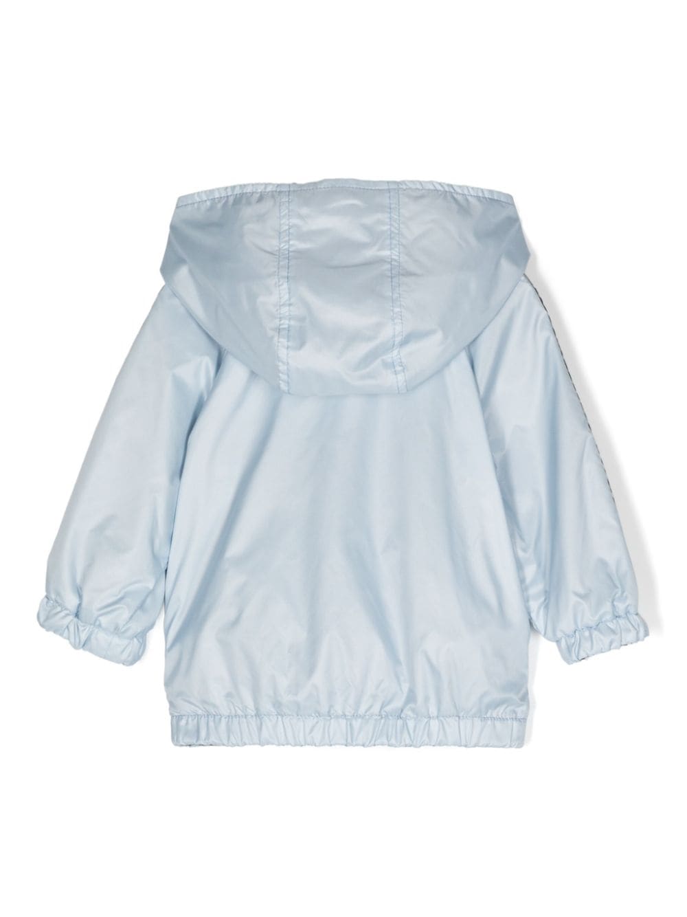 Fendi Kids Omkeerbare regenjas met capuchon - Blauw