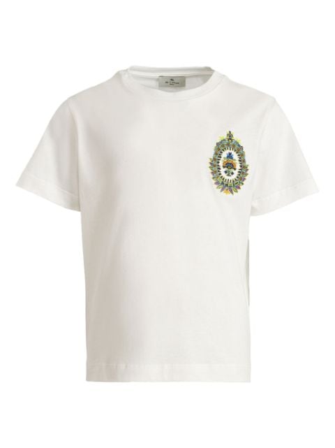 ETRO KIDS embroidered cotton T-shirt