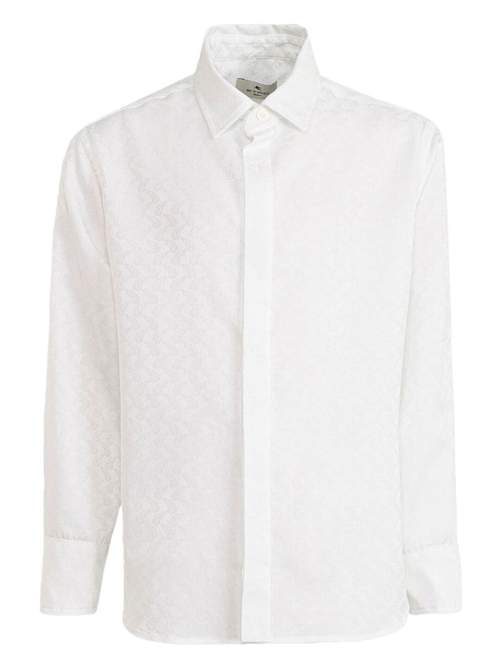 Etro Kids' Paisley-jacquard Shirt In White