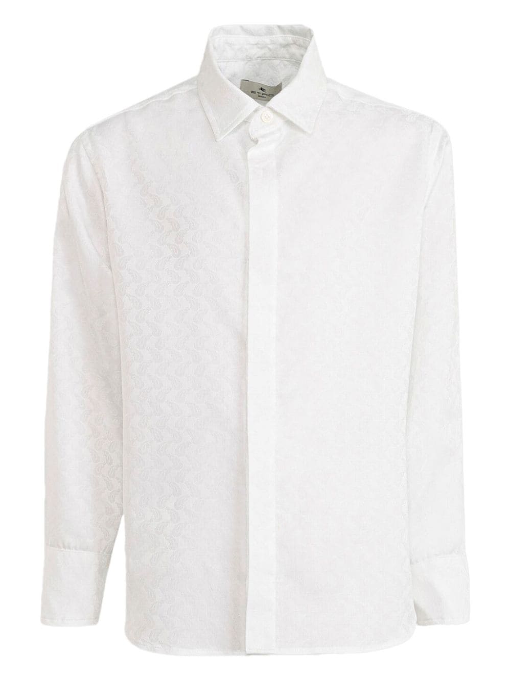 ETRO KIDS Shirt met paisley-jacquard Wit