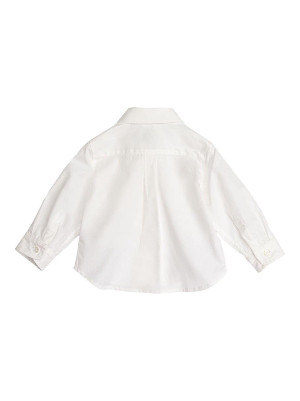 Shop Etro Pegaso-embroidered Shirt In White