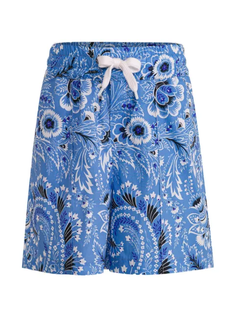 ETRO KIDS paisleymönstrade shorts med dragsko