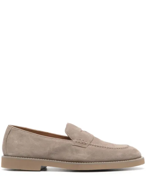 Doucal's almond suede loafers