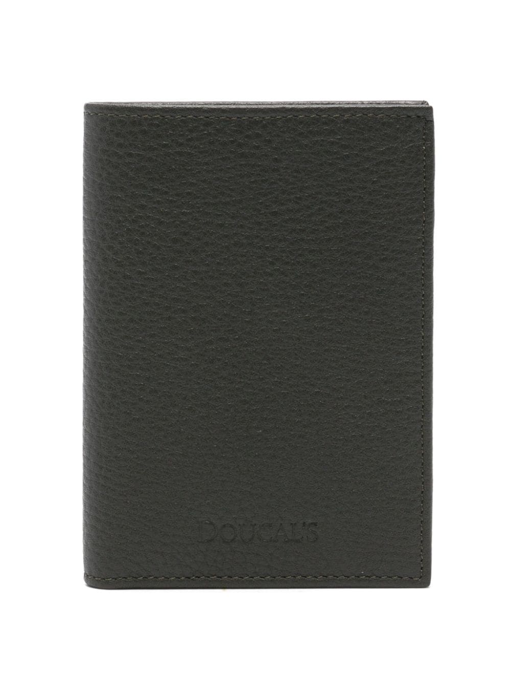 Doucal's logo-debossed leather wallet - Grau