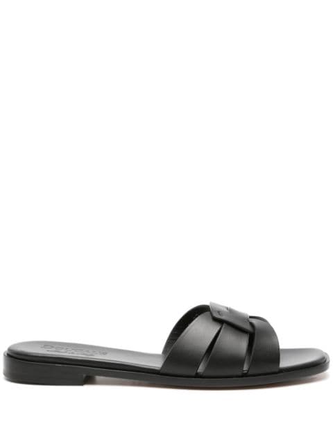 Doucal's cut-out leather slides