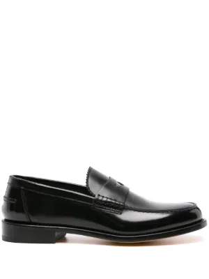 ブランド公式サイトでのお買い物 TOD'S エナメルレザー ローファー 黒