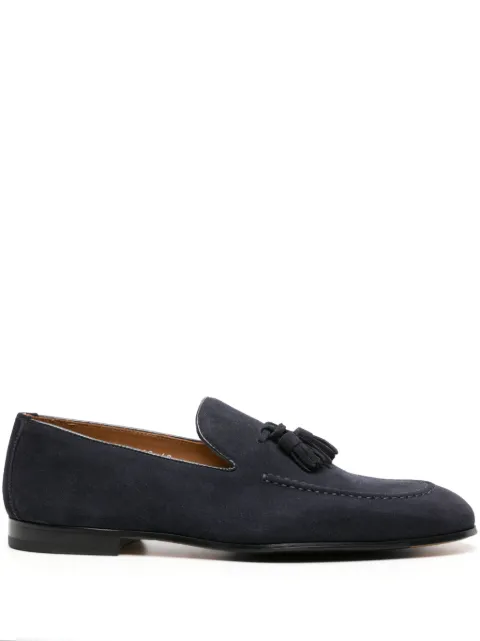 Doucal's tassel-detail suede loafers