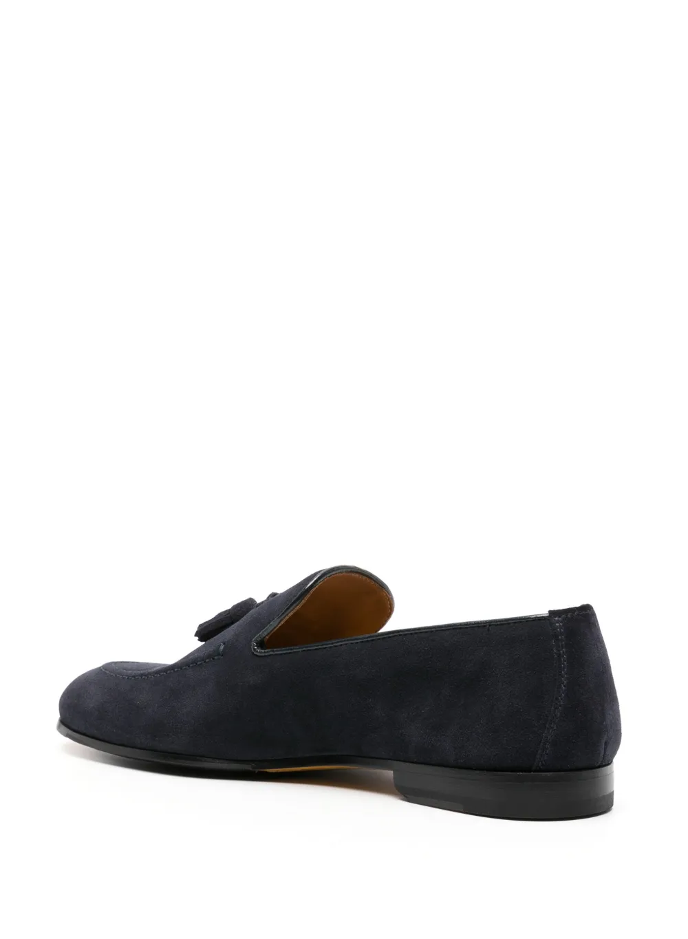 Doucal's Tassel-detail Suede Loafers In 蓝色