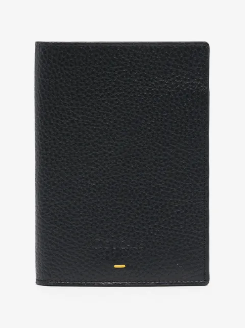 Doucal's logo-debossed leather passport holder