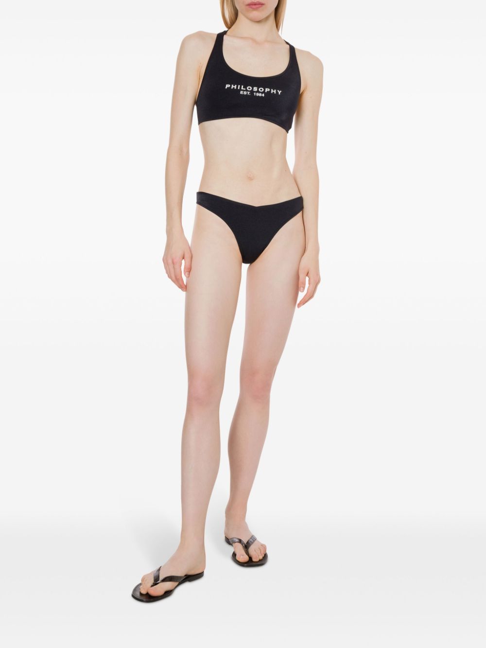 Image 2 of Philosophy Di Lorenzo Serafini logo-print bikini set