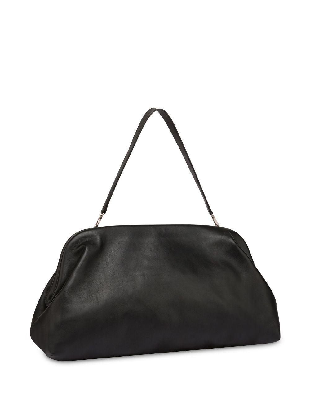 Shop Philosophy Di Lorenzo Serafini Lauren Leather Clutch Bag In Black