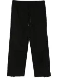 Juun.J drawstring-waist zipped trousers - Black