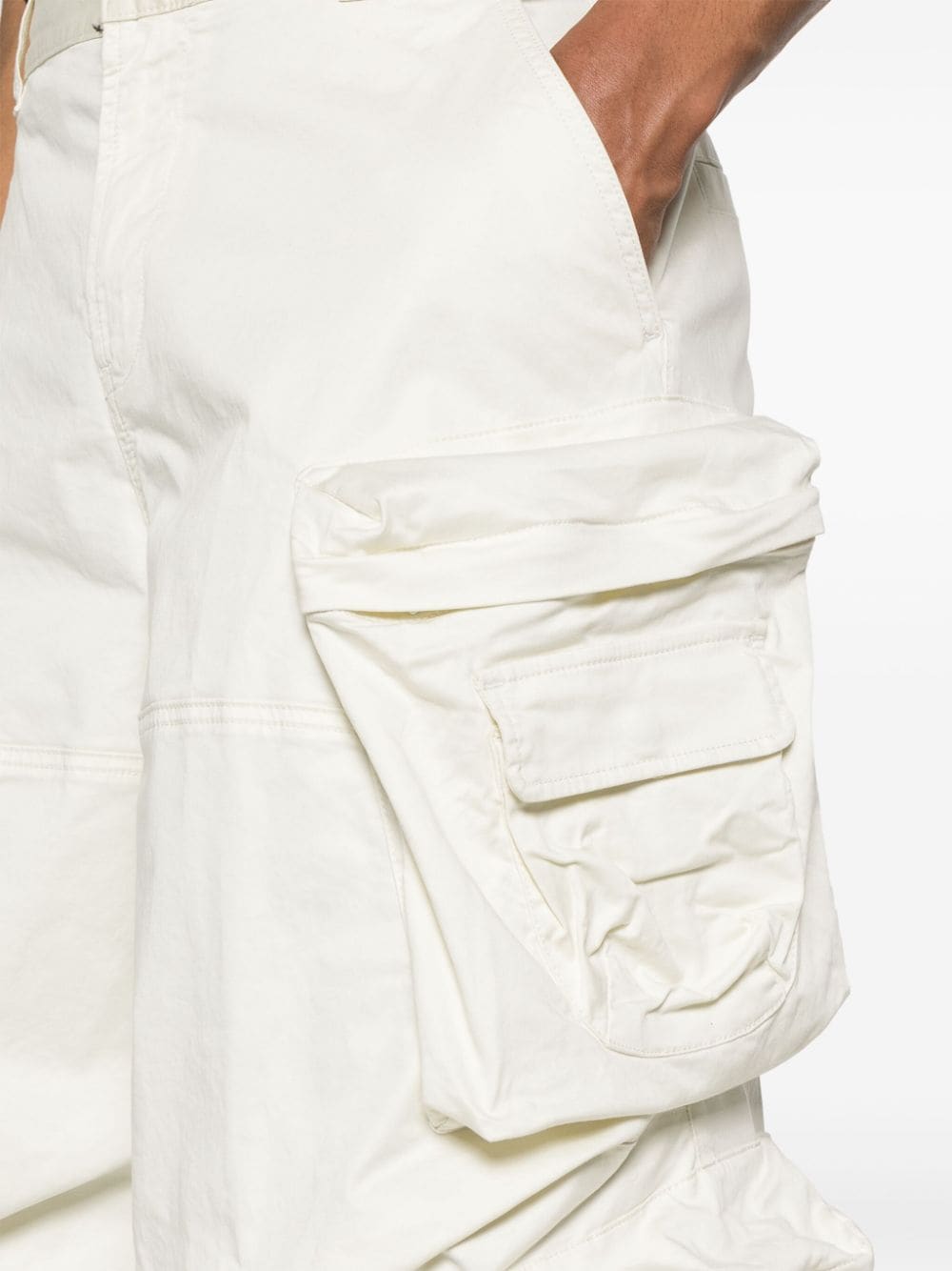Shop Diesel P-huges-new Cargo Trousers In White