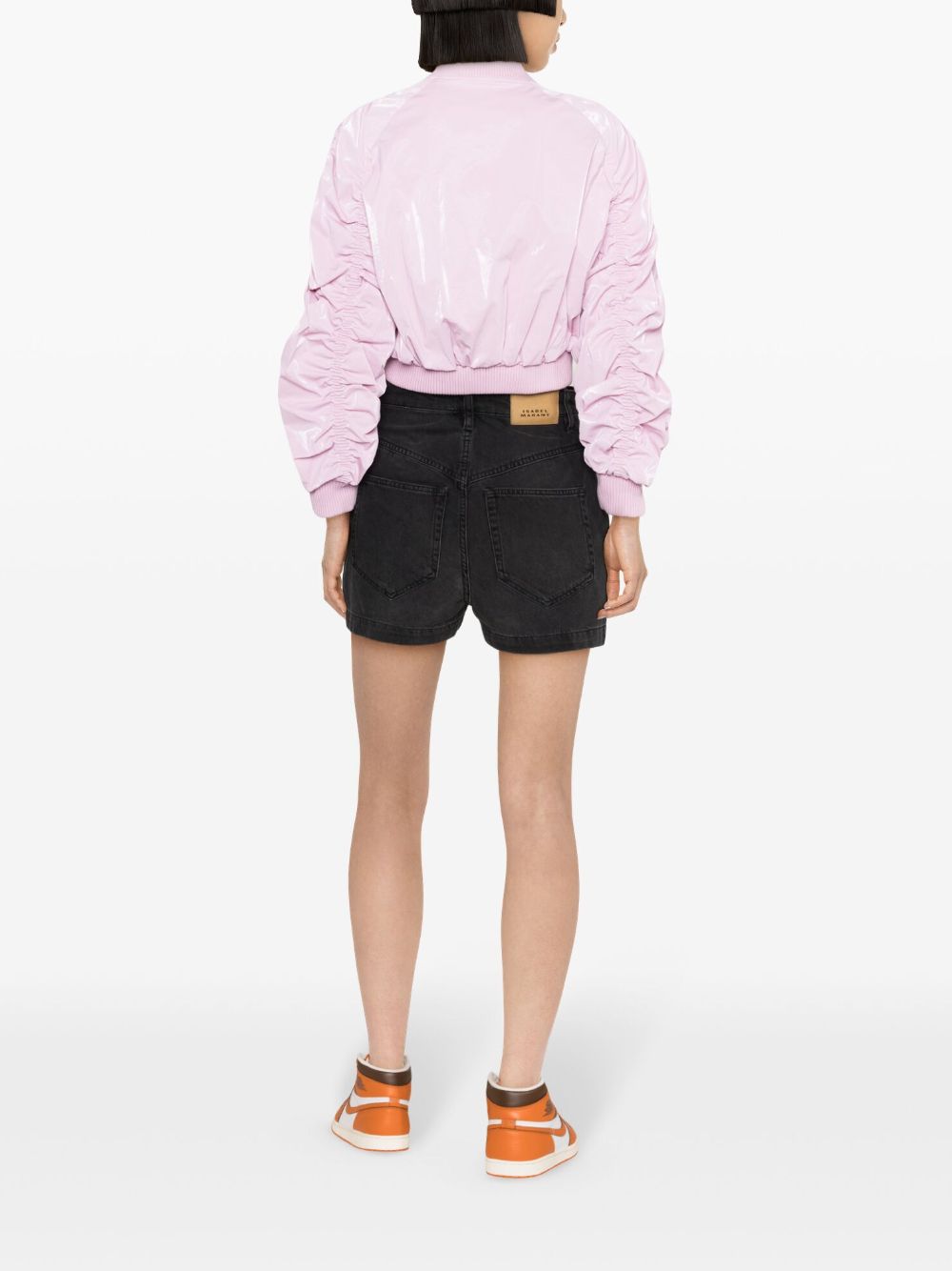 Shop Marant Etoile Jovany Denim Shorts In Black