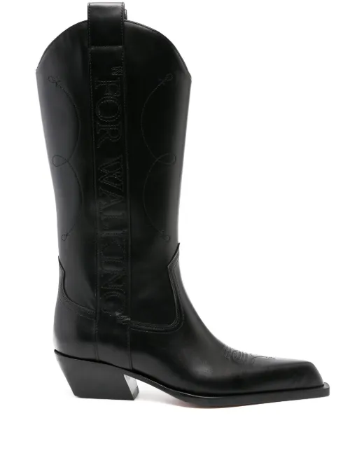 Bottes Meteor à talon cubain - Off-White - Modalova