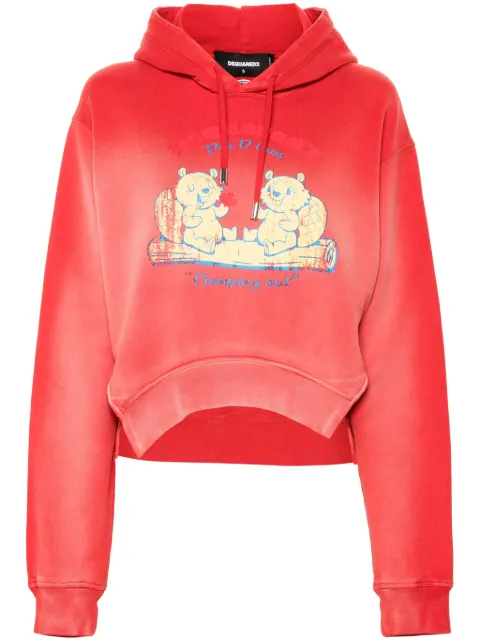 DSQUARED2 cartton-print hoodie Women