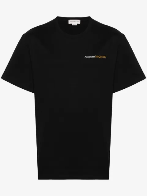 Alexander McQueen T-Shirt mit Logo-Stickerei