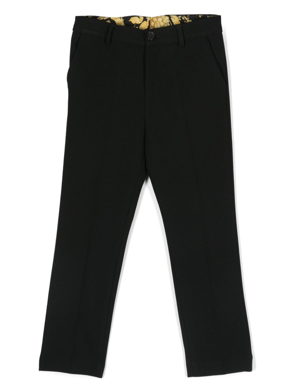 Versace Barocco Kids Pants In Black