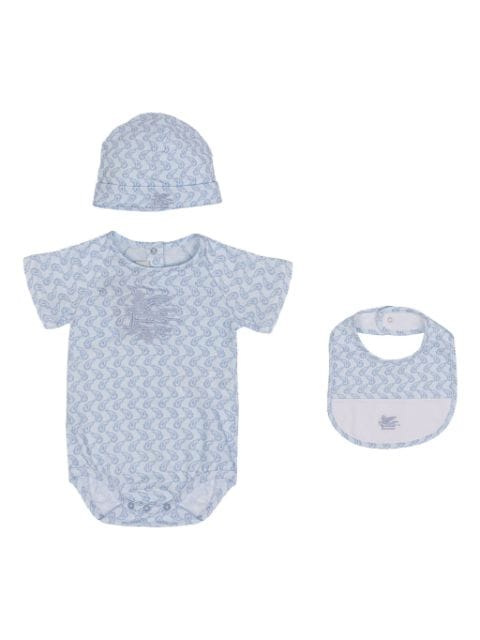 ETRO KIDS body à motif cachemire (lot de trois)