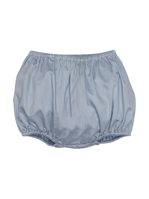 ETRO KIDS Pegaso-embroidered satin shorts