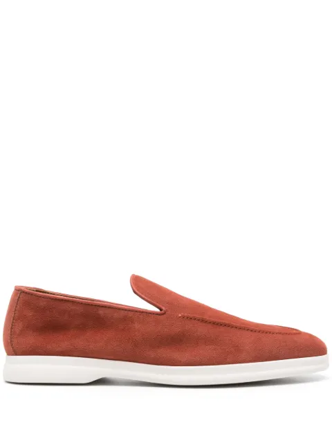 Doucal's mocasines de gamuza con puntera de almendra