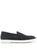 Doucal's almond suede loafers - Blue