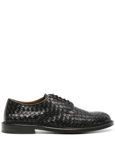 Doucal's interwoven leather Derby shoes