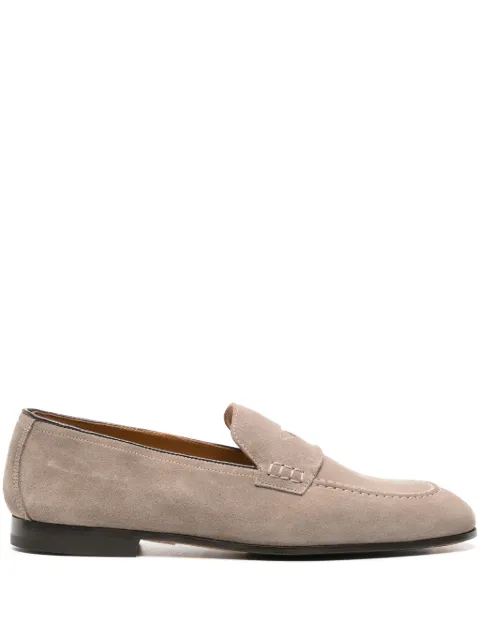 Doucal's penny-slot suede loafers