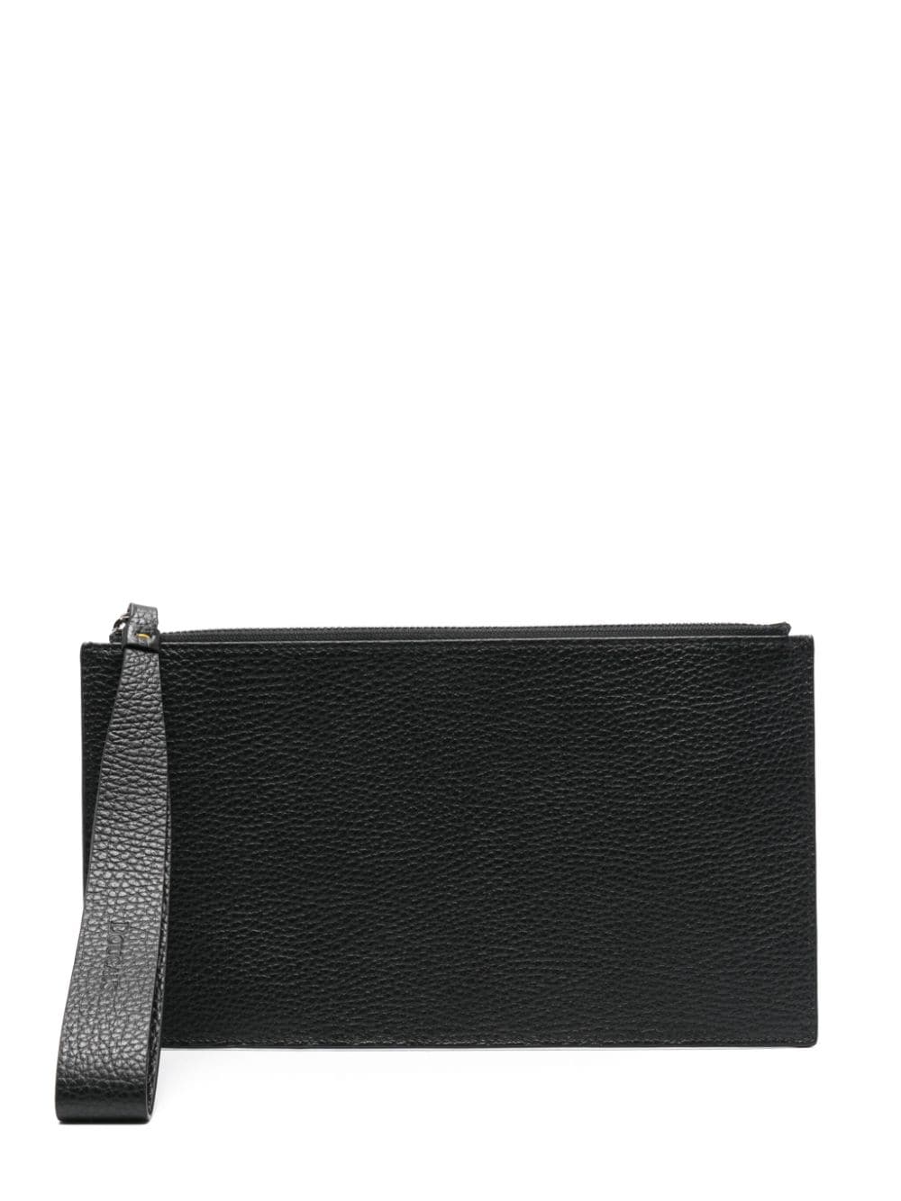 Doucal's grained leather wallet - Nero