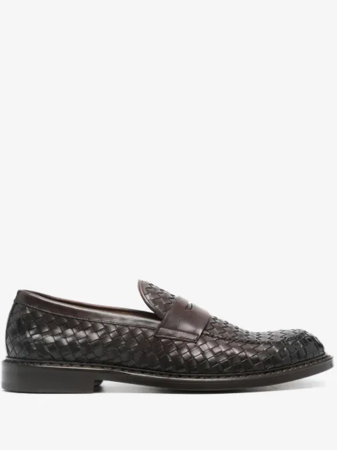 Doucal's interwoven leather loafers