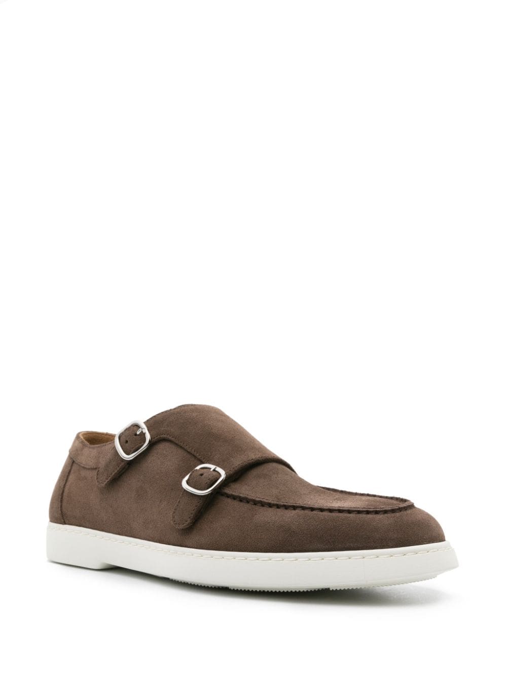 Image 2 of Doucal's round-toe suede monk shoes