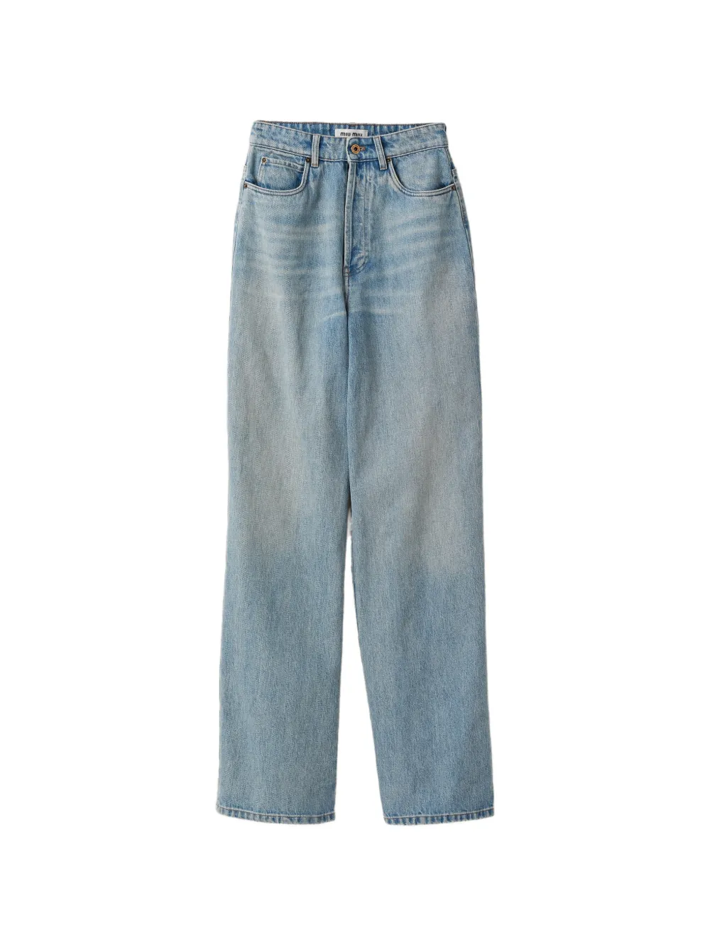 Miu Miu Jeans a gamba ampia - Blu