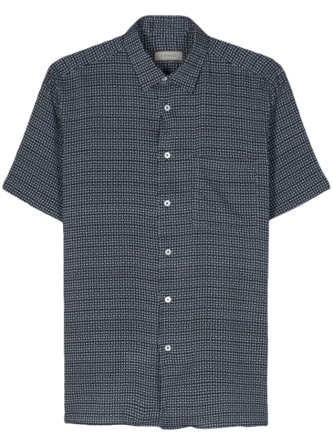 Canali camisa con estampado geométrico