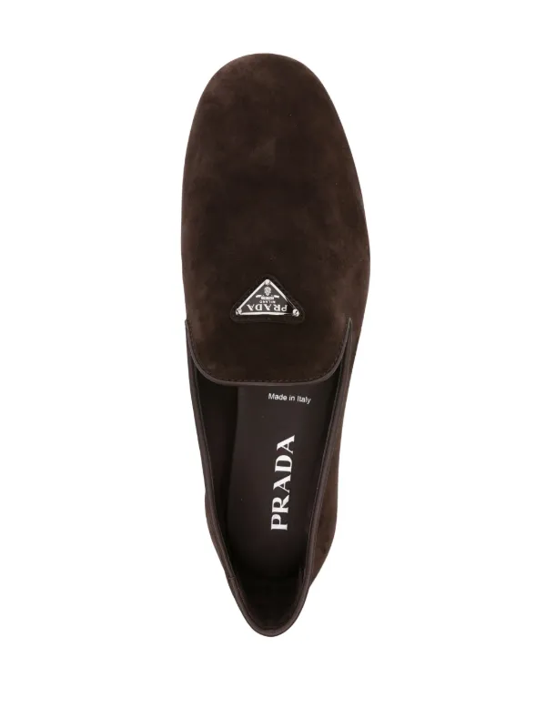 PRADA スウェードローファー 43c498eefcf5ec71110a9b85389fef