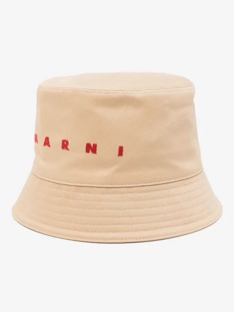 Marni bob en coton à logo brodé