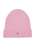 MAX&Co. Kids heart-embroidered wool beanie - Pink