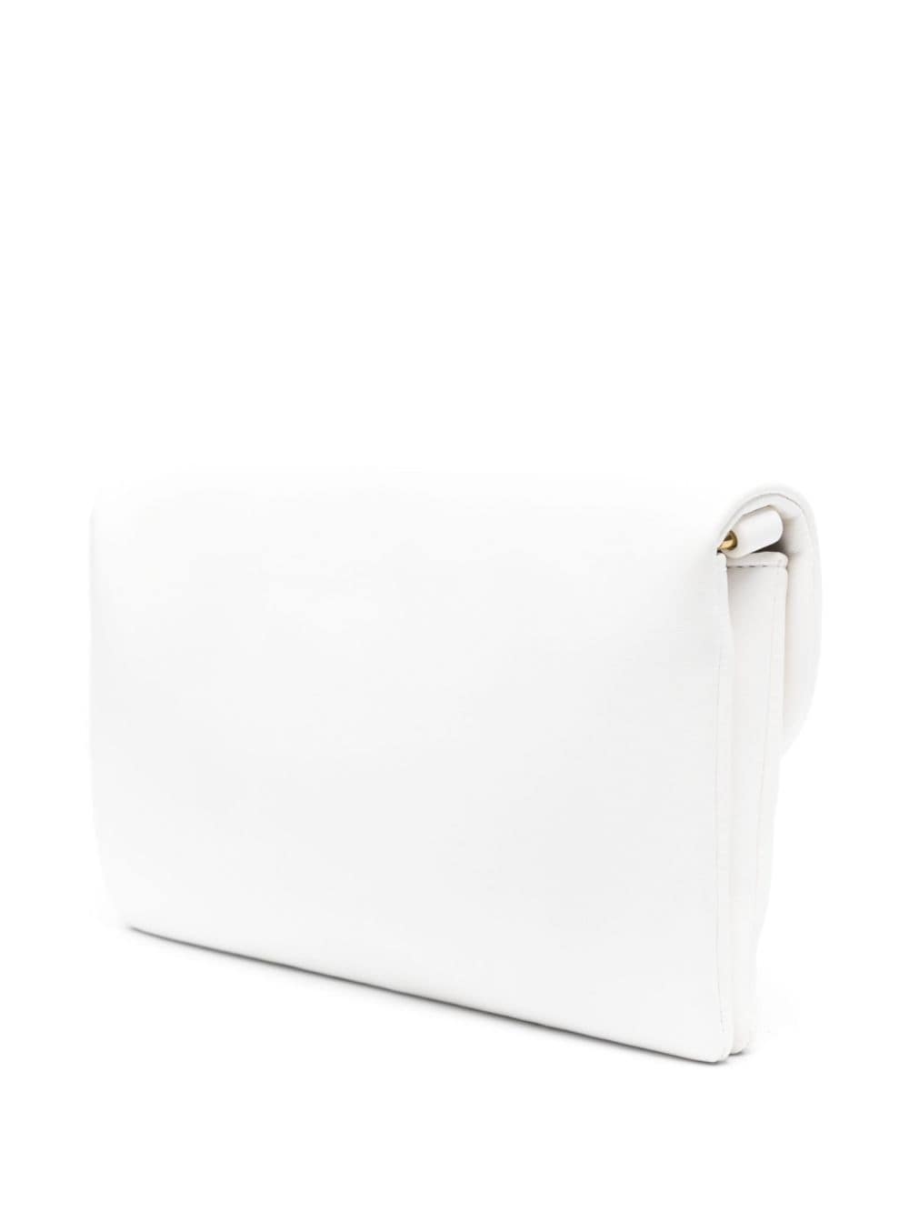 Shop Just Cavalli Tiger Head-motif Crossbody Bag In White