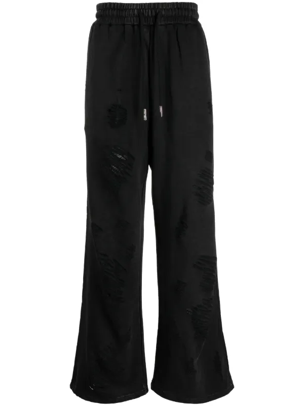 Ripped track hot sale pants